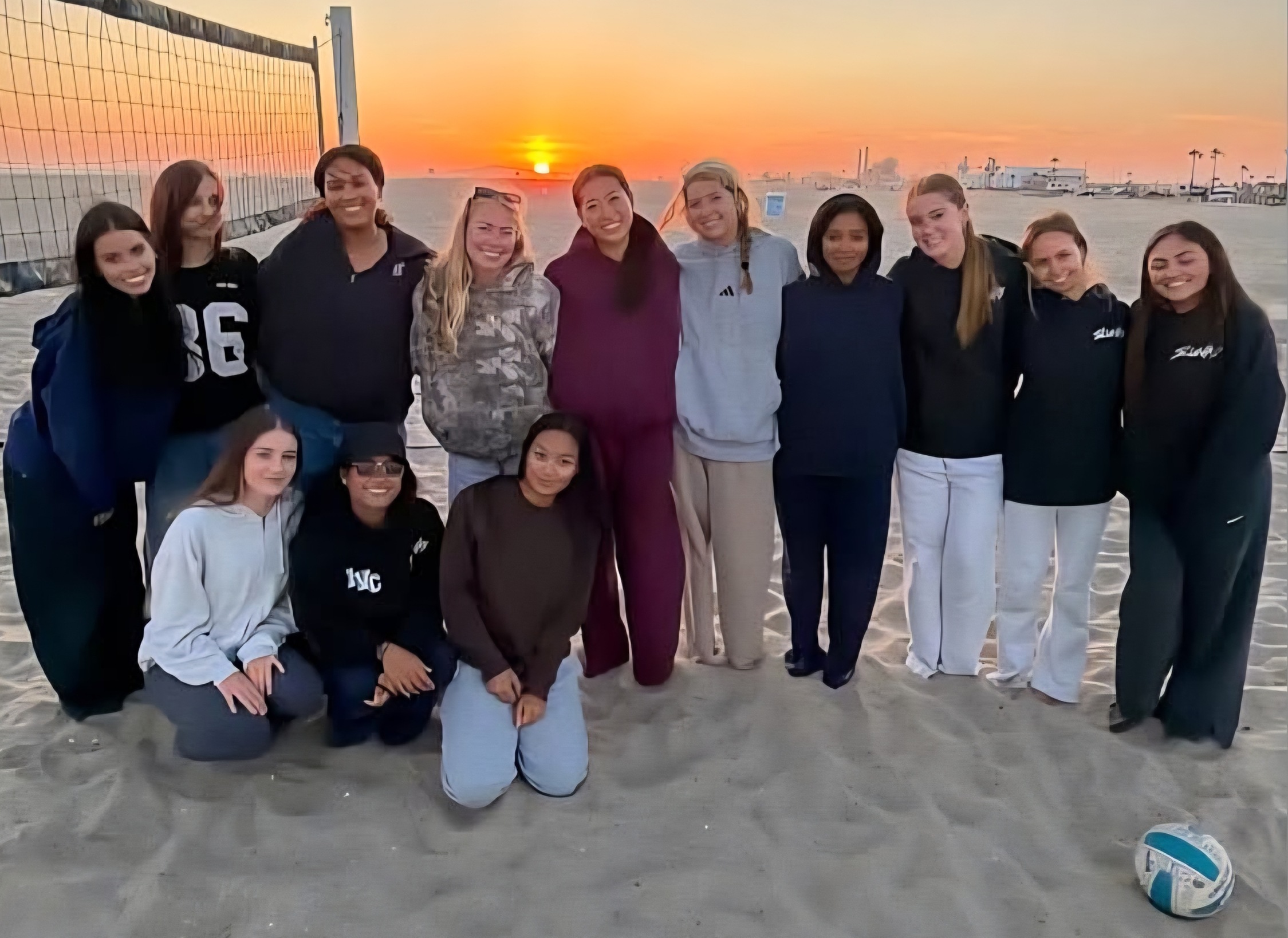 Beach volleyball team holds end of year get together