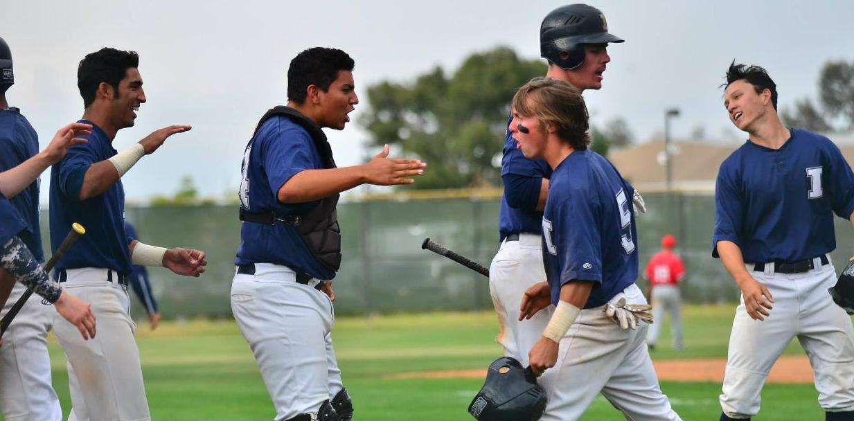 Seven-run eighth inning gives baseball team sweep of Santa Ana