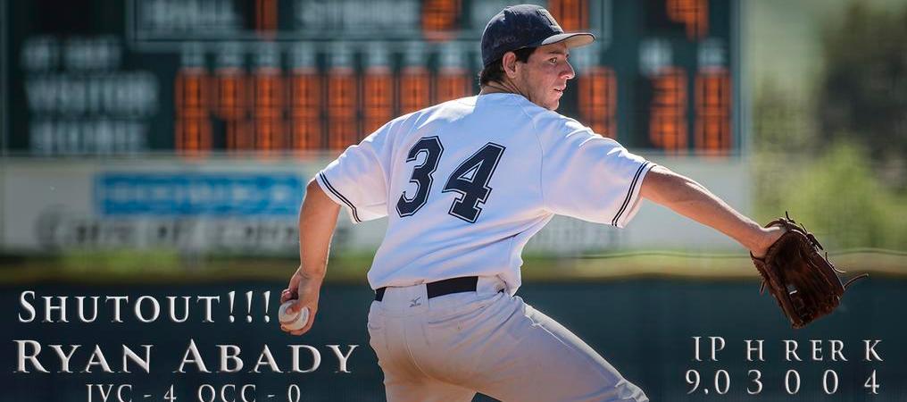 Baseball team gets another gem from Abady in win over OCC