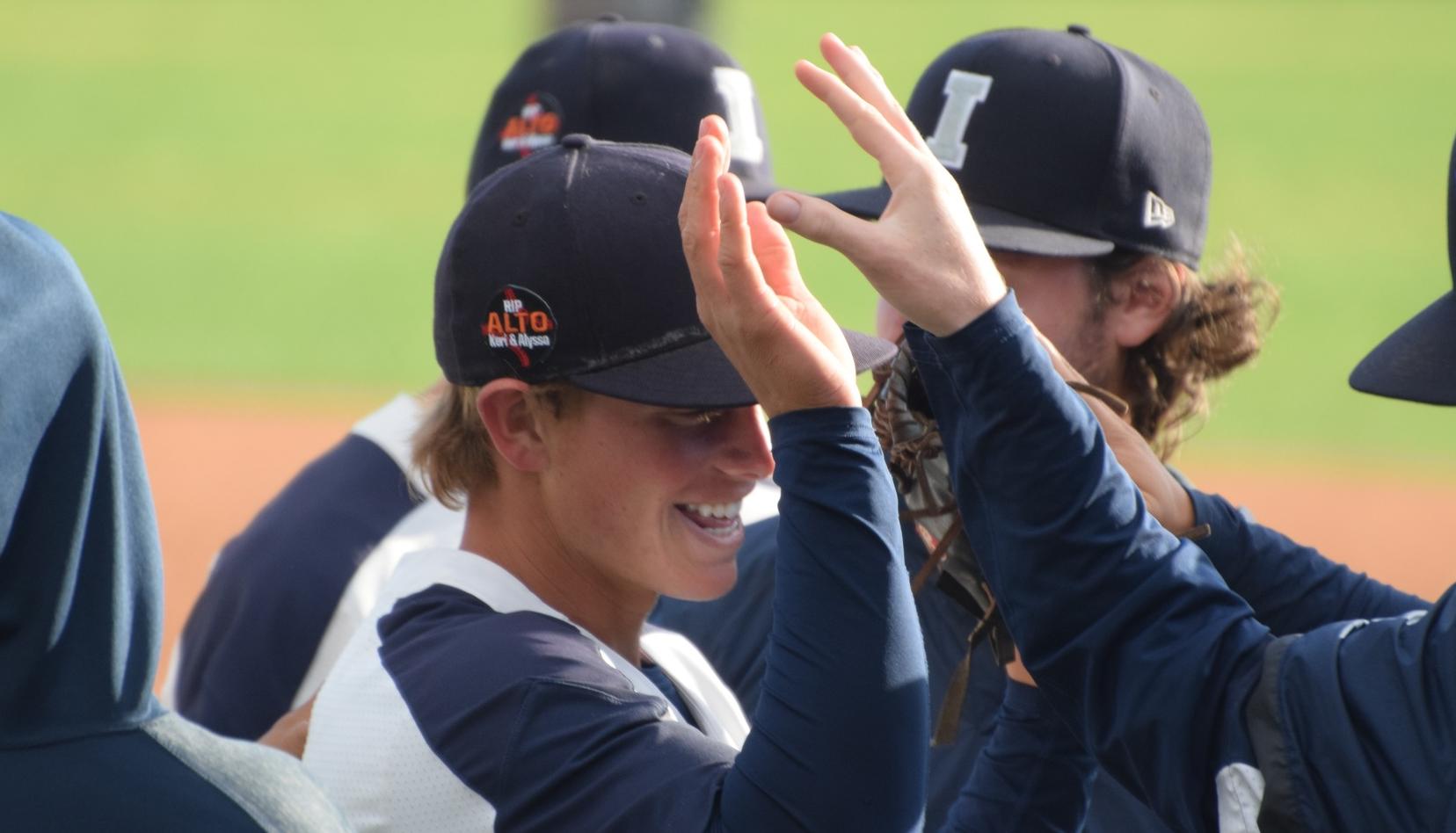 Baseball team picks up two wins on a one of a kind Saturday