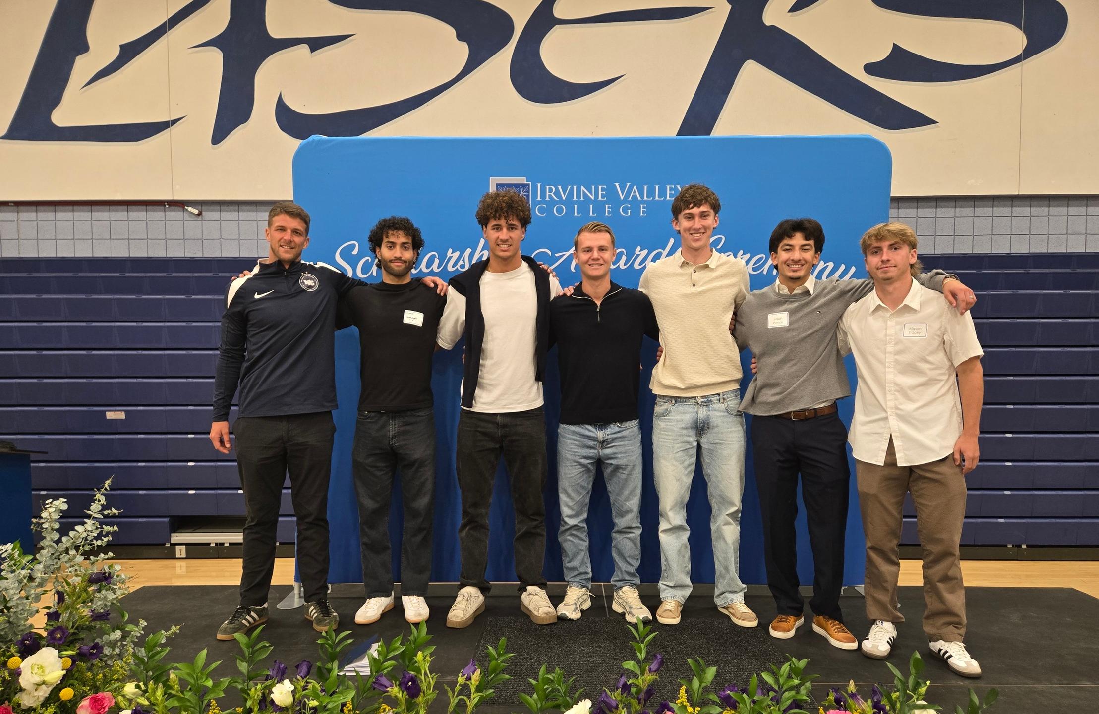Irvine Valley men's soccer players honored by the college