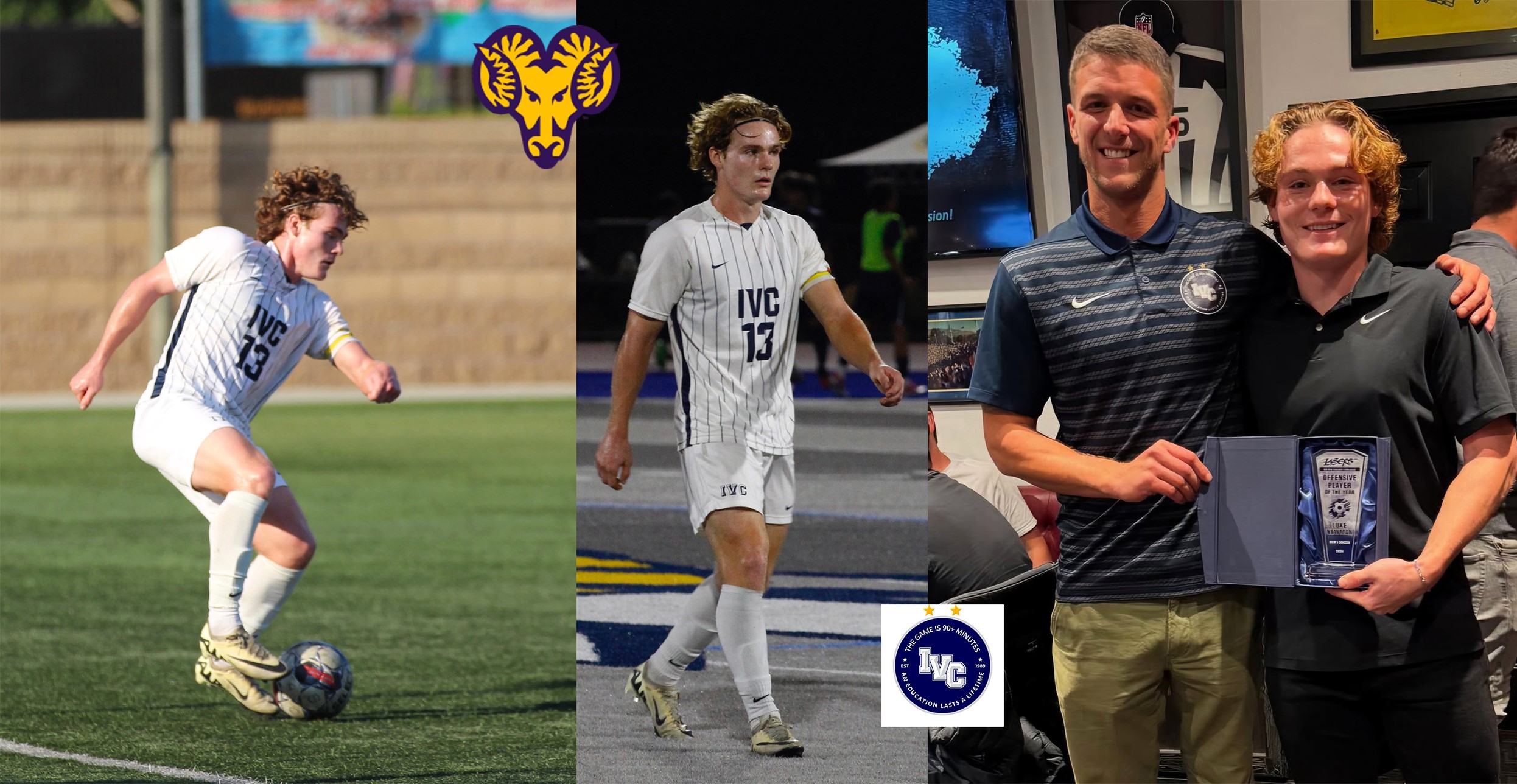 IVC star soccer player Luke Newman is off to Pennsylvania