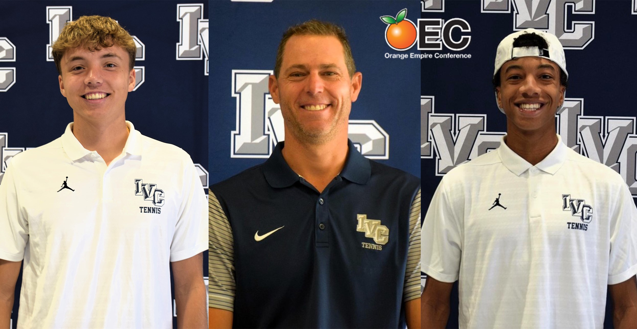 Men's tennis award winners for the Orange Empire Conference