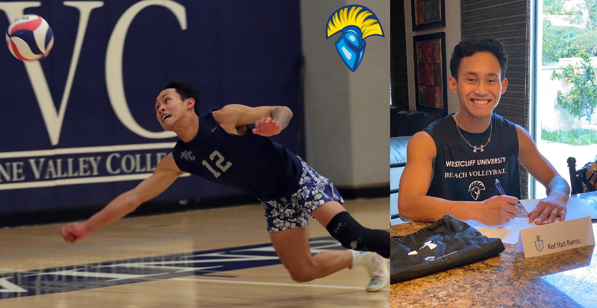 Men's volleyball libero Red Ramos signs with Westcliff