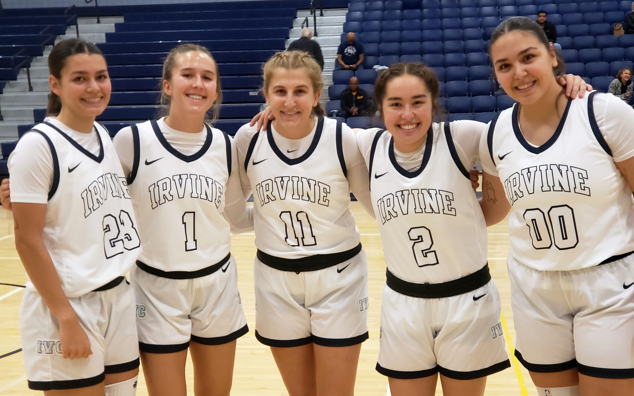 Women's basketball team runs away early for eighth victory