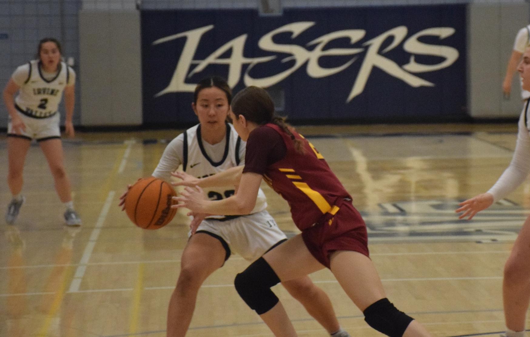 Women's basketball team battles, loses at Orange Coast